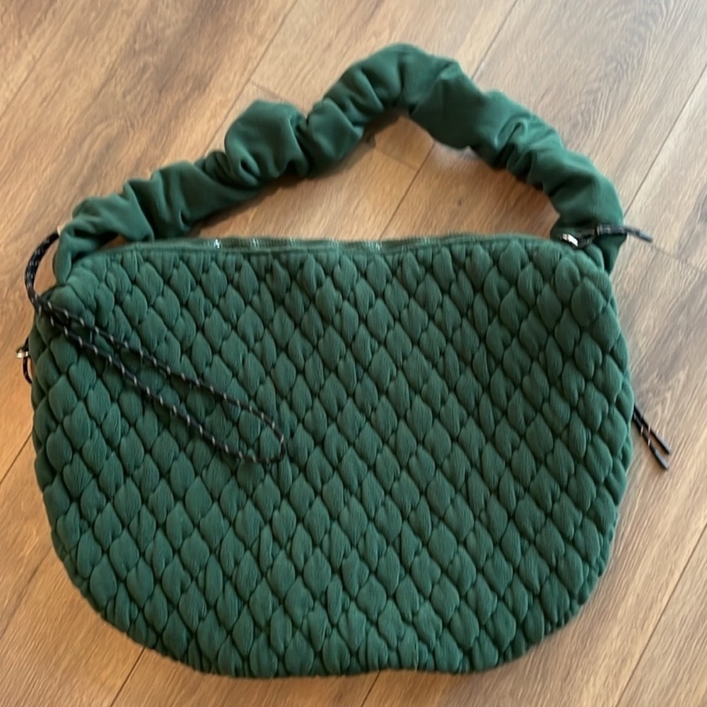 FP Movement by Free People Quilted Tote Bag in Forest Green - Picture 2 of 5
